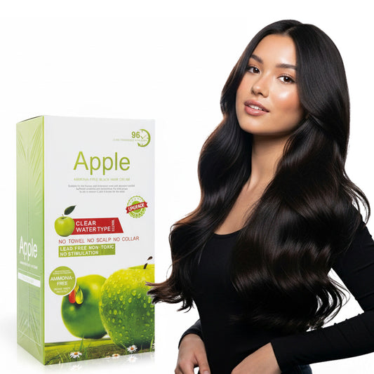 Apple Natural Black Hair Color | Ammonia Free | 500 ML-500ML Pack