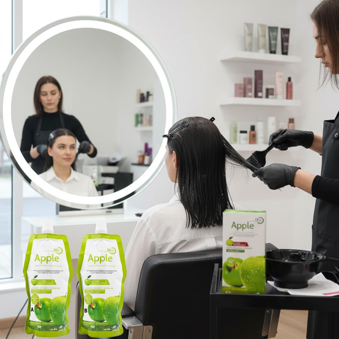 Apple Natural Black Hair Color | Ammonia Free | 500 ML-500ML Pack