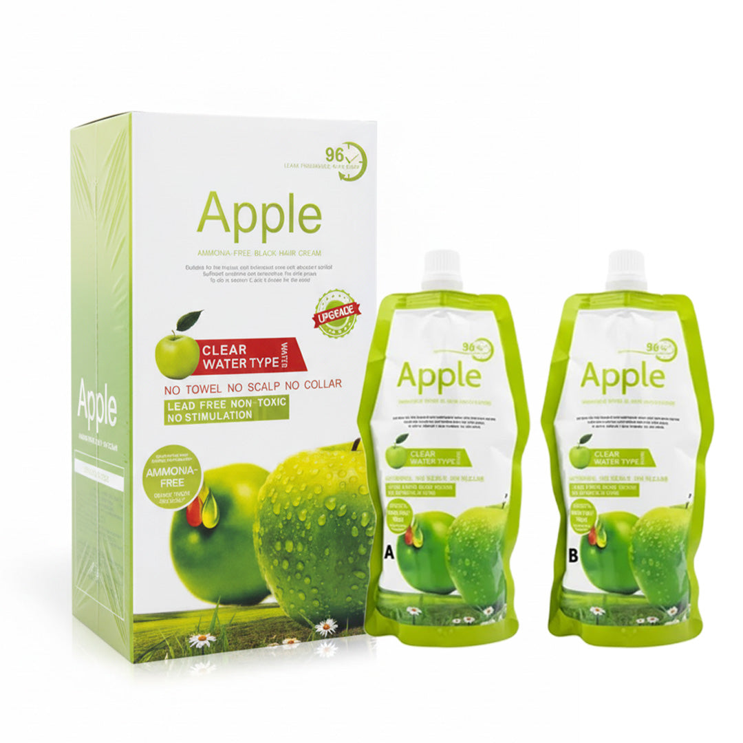 Apple Natural Black Hair Color | Ammonia Free | 500 ML-500ML Pack