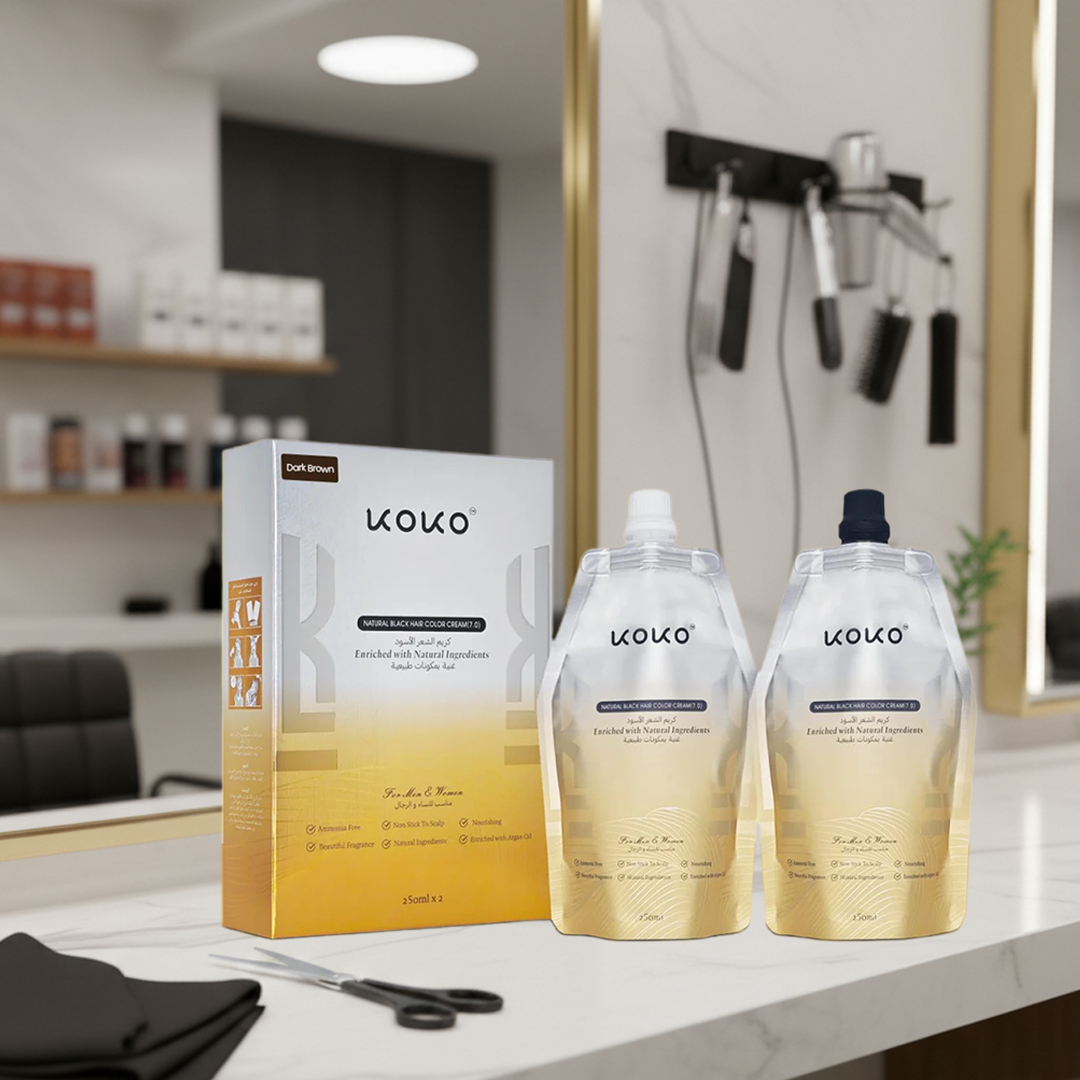 KOKO Dark Brown Hair Color - Long-Lasting Nourishing Dye
