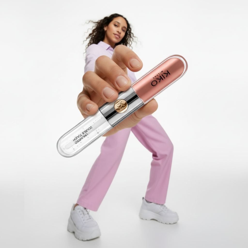 Long lasting two-step liquid lipstick